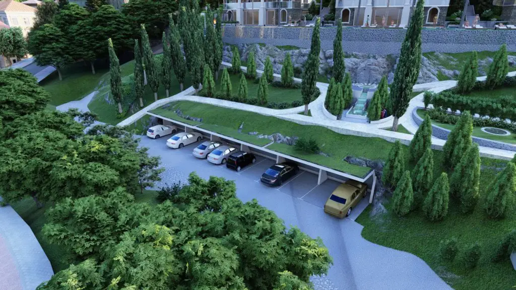Parking ispred hotela