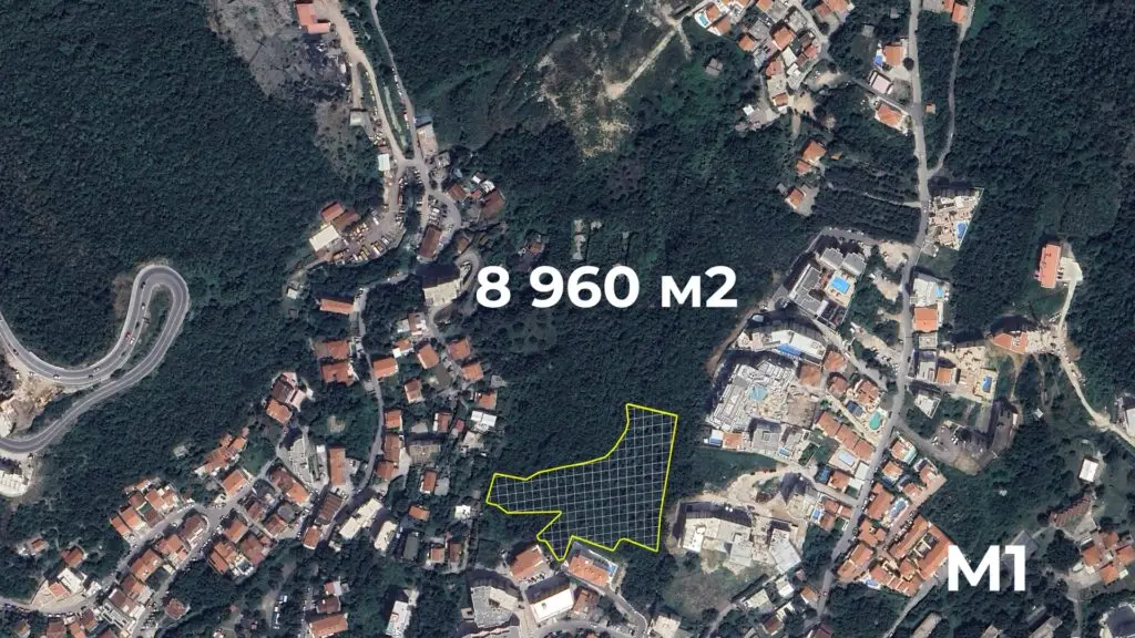 zemljište u Crnoj Gori sa pogledom na more