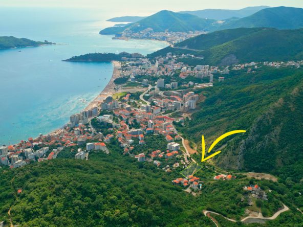 zemljište u Bečićima sa pogledom na more