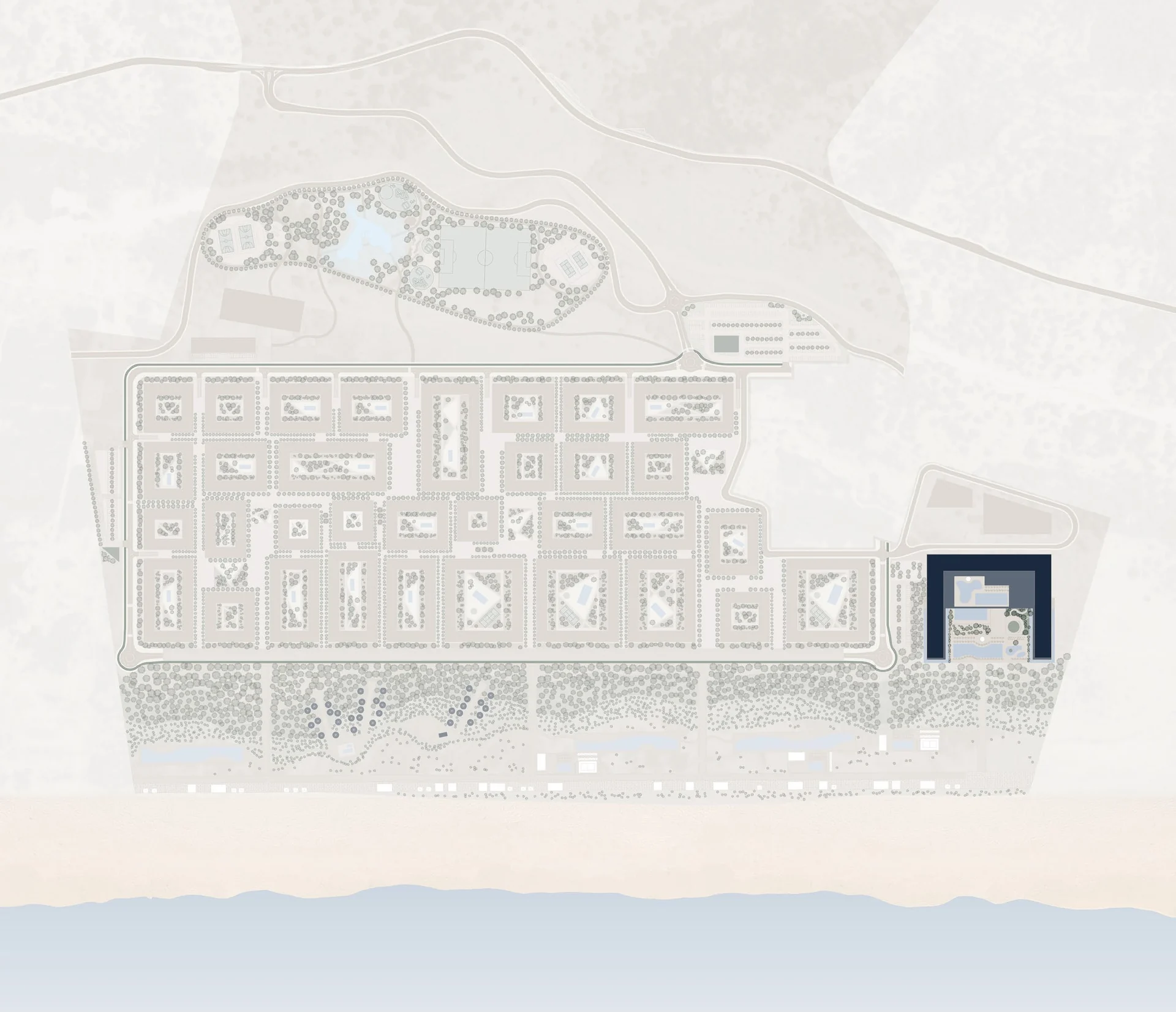 Hotel Melia i spa zona na masterplanu